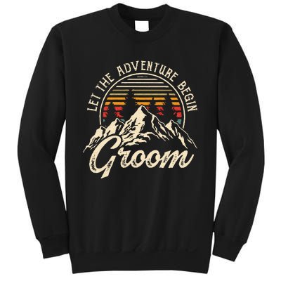 Let The Adventure Begin Groom Honeymoon Couples Matching Sweatshirt