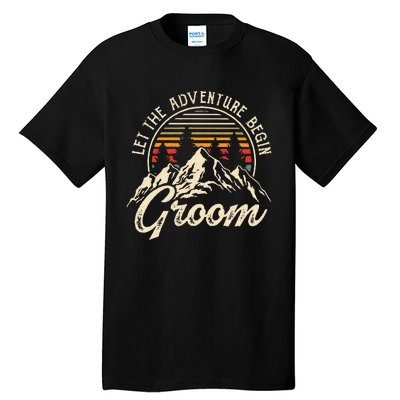 Let The Adventure Begin Groom Honeymoon Couples Matching Tall T-Shirt