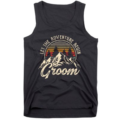 Let The Adventure Begin Groom Honeymoon Couples Matching Tank Top