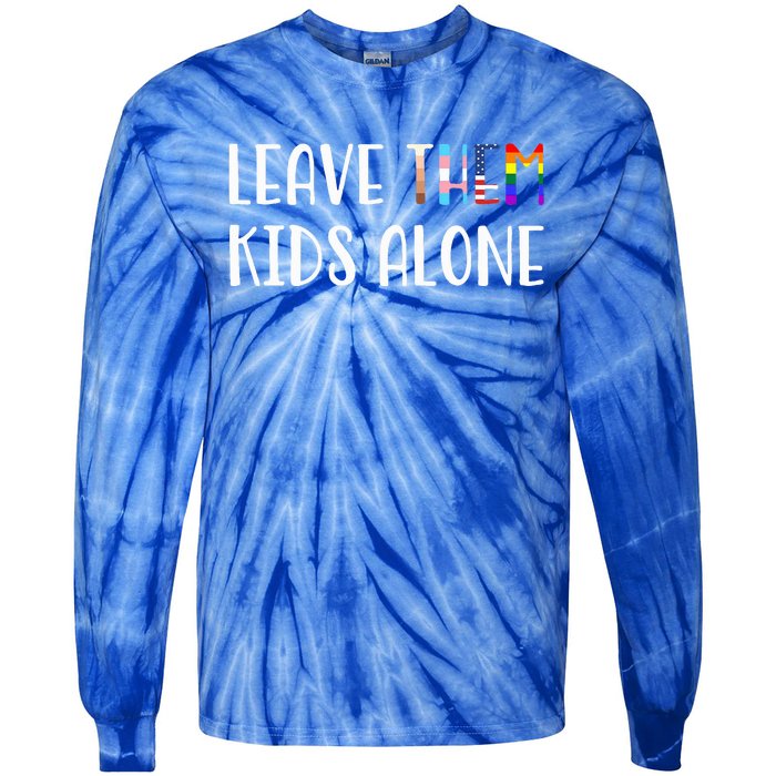 Leave Them Alone Tie-Dye Long Sleeve Shirt