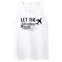 Let The Adventure Begin Love Travel Airplane Traveling PosiCharge Competitor Tank