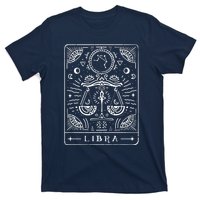 Libra Tarot Art Libra Zodiac Sign Libra Birthday Month T-Shirt