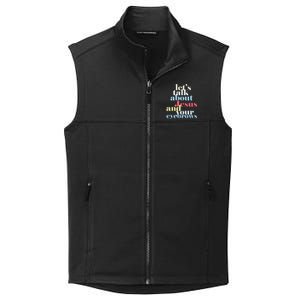 LetS Talk About Jesus And Your Eyebrows Collective Smooth Fleece Vest