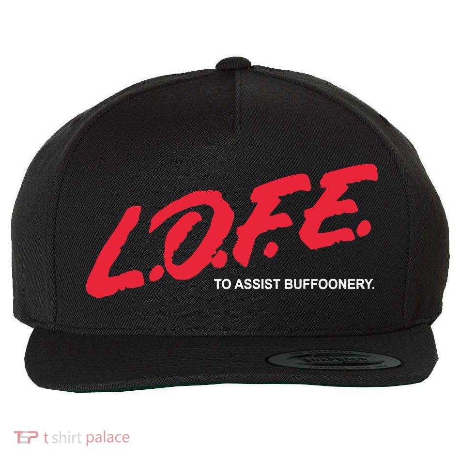 Lofe To Assist Buffoonery Wool Snapback Cap