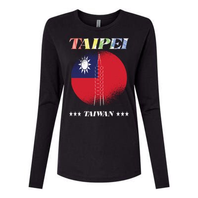 Love Taiwan And Taipei Cool Gift Womens Cotton Relaxed Long Sleeve T-Shirt