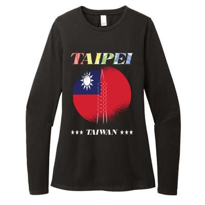 Love Taiwan And Taipei Cool Gift Womens CVC Long Sleeve Shirt