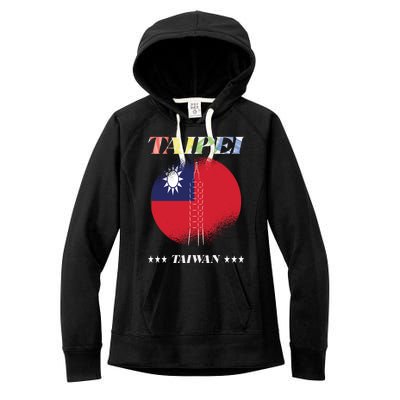 Love Taiwan And Taipei Cool Gift Women's Fleece Hoodie