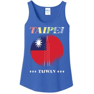 Love Taiwan And Taipei Cool Gift Ladies Essential Tank