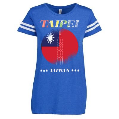 Love Taiwan And Taipei Cool Gift Enza Ladies Jersey Football T-Shirt