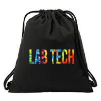 Lab Tech Appreciation Day Tie Dye For Women For Work Drawstring Bag