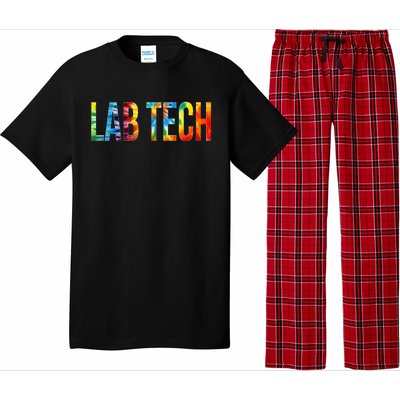 Lab Tech Appreciation Day Tie Dye For Women For Work Pajama Set