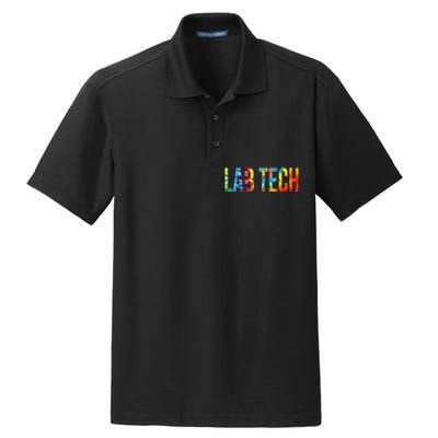 Lab Tech Appreciation Day Tie Dye For Women For Work Dry Zone Grid Polo