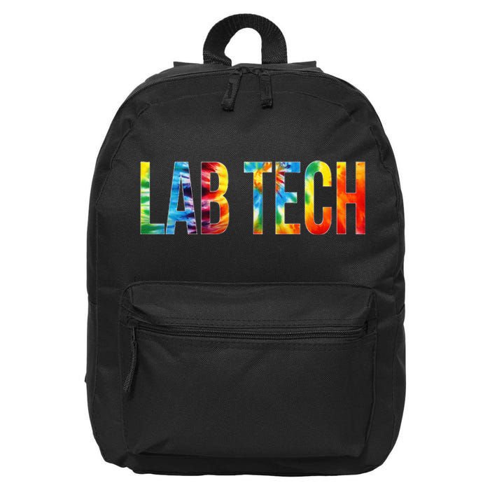 Lab Tech Appreciation Day Tie Dye For Women For Work 16 in Basic Backpack