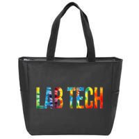 Lab Tech Appreciation Day Tie Dye For Women For Work Zip Tote Bag