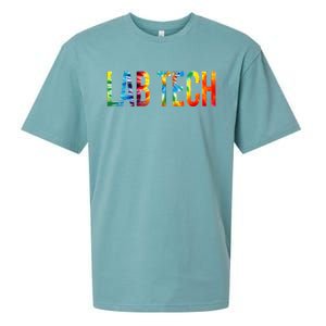 Lab Tech Appreciation Day Tie Dye For Women For Work Sueded Cloud Jersey T-Shirt