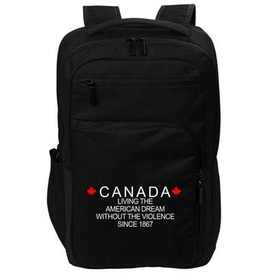 Living The American Dream Since 1867 Canada Impact Tech Backpack