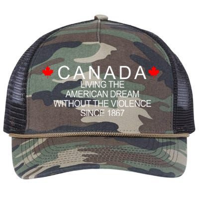 Living The American Dream Since 1867 Canada Retro Rope Trucker Hat Cap