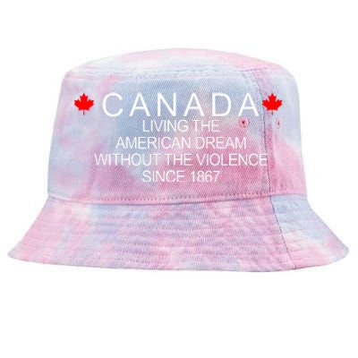 Living The American Dream Since 1867 Canada Tie-Dyed Bucket Hat