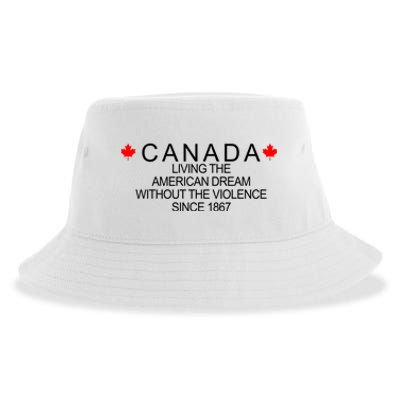 Living The American Dream Since 1867 Canada Sustainable Bucket Hat