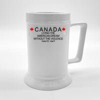 Living The American Dream Since 1867 Canada Beer Stein