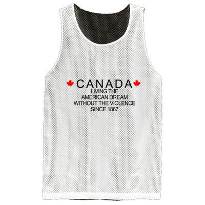 Living The American Dream Since 1867 Canada Mesh Reversible Basketball Jersey Tank