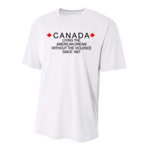 Living The American Dream Since 1867 Canada Performance Sprint T-Shirt