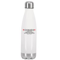 Living The American Dream Since 1867 Canada Stainless Steel Insulated Water Bottle