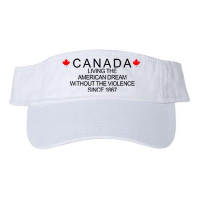 Living The American Dream Since 1867 Canada Valucap Bio-Washed Visor