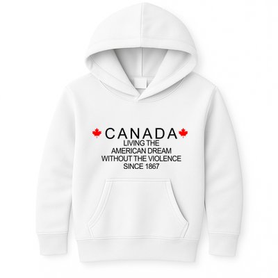Living The American Dream Since 1867 Canada Kids Hoodie