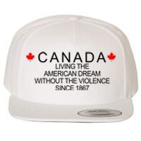 Living The American Dream Since 1867 Canada Wool Snapback Cap