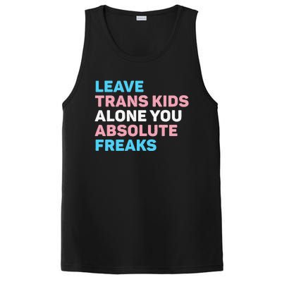 Leave Transg Alone You Absolute Freaks Lgbtq Flag Humor PosiCharge Competitor Tank