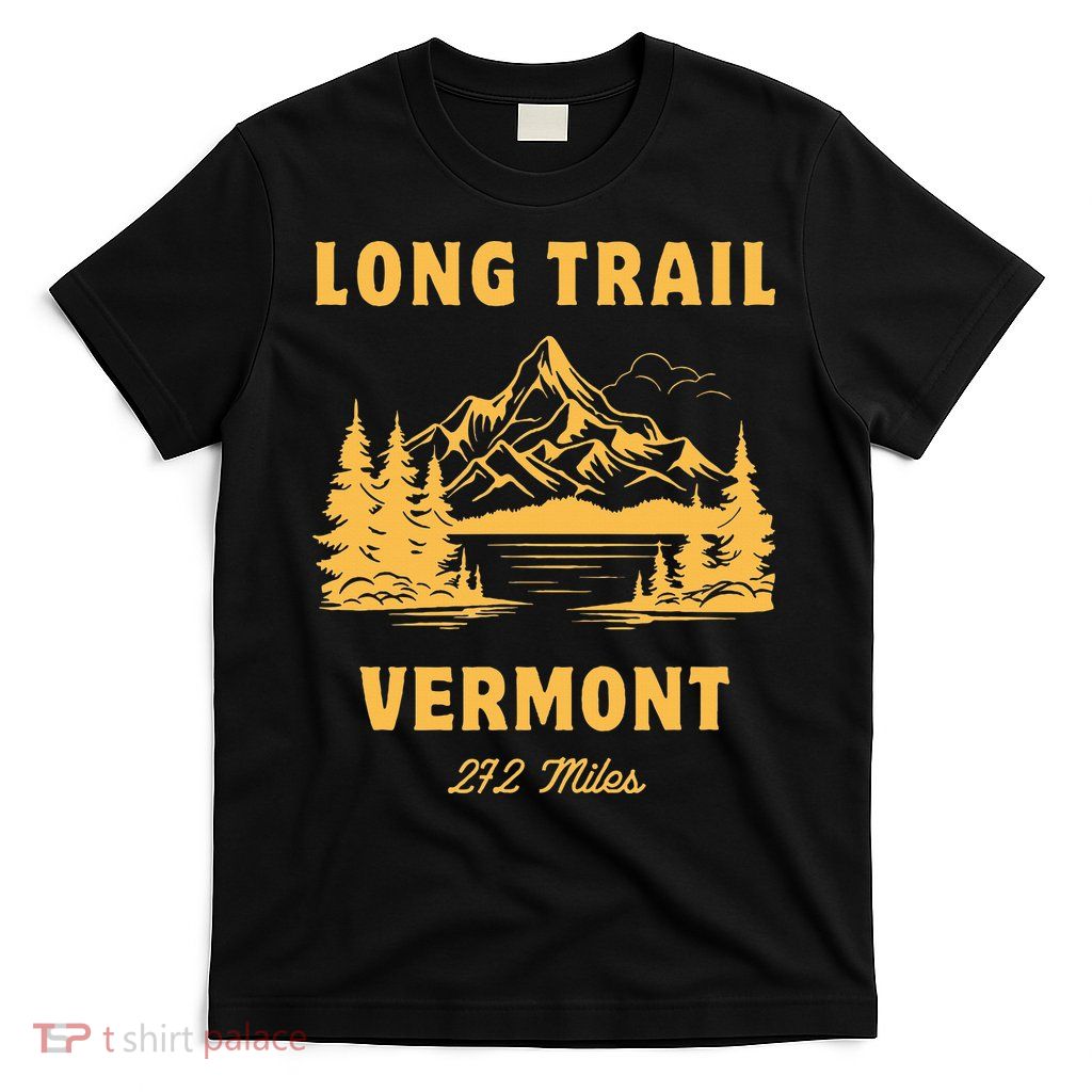 Long Trail America Usa Vermont Long Distance Hiking Mountains Camping T-Shirt