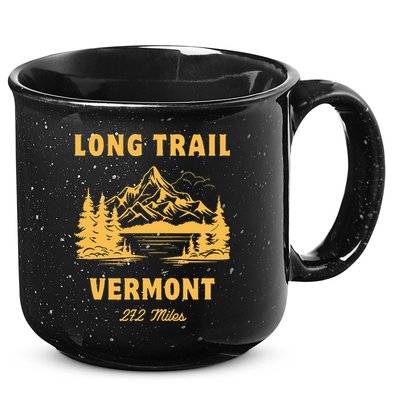 Long Trail America Usa Vermont Long Distance Hiking Mountains Camping 15oz Campfire Ceramic Mug