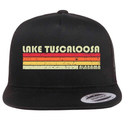 Lake Tuscaloosa Alabama Funny Fishing Camping Summer Gift Flatbill Hat