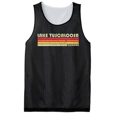 Lake Tuscaloosa Alabama Funny Fishing Camping Summer Gift Mesh Reversible Basketball Jersey Tank