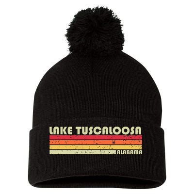 Lake Tuscaloosa Alabama Funny Fishing Camping Summer Gift Pom Pom 12in Knit Beanie