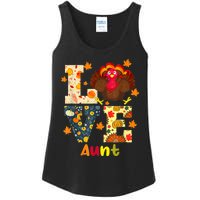 LOVE Turkey Aunt Pumpkin Happy Thanksgiving Autumn Gifts Ladies Essential Tank