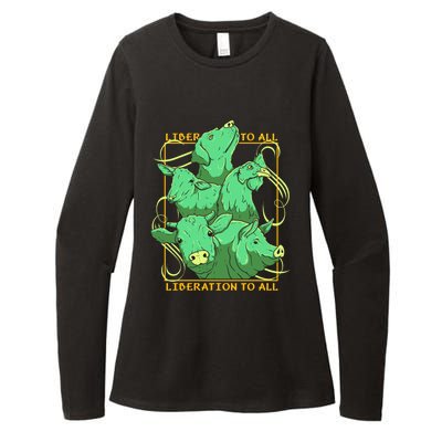 Liberation To All Vegan Vegetarian Animals Lover Great Gift Womens CVC Long Sleeve Shirt