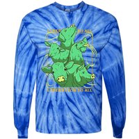 Liberation To All Vegan Vegetarian Animals Lover Great Gift Tie-Dye Long Sleeve Shirt