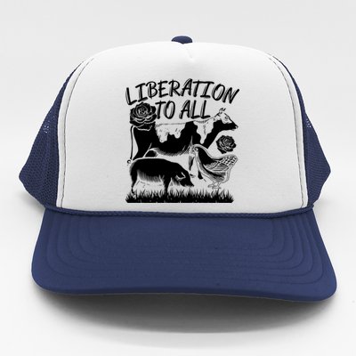 Liberation To All Vegetarian Gift Trucker Hat