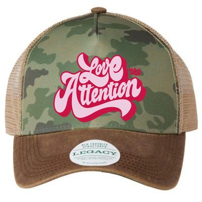 Love The Attention Funny Retro Legacy Tie Dye Trucker Hat