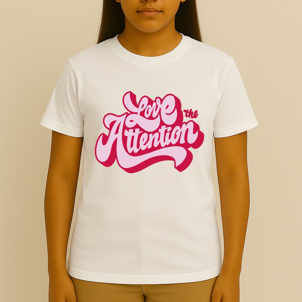 Love The Attention Funny Retro T-Shirt