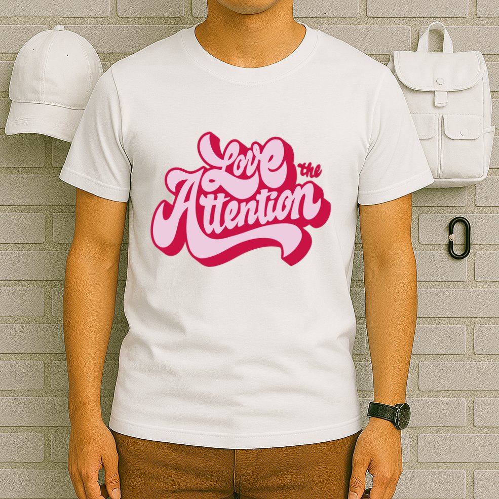 Love The Attention Funny Retro T-Shirt