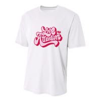 Love The Attention Funny Retro Youth Performance Sprint T-Shirt