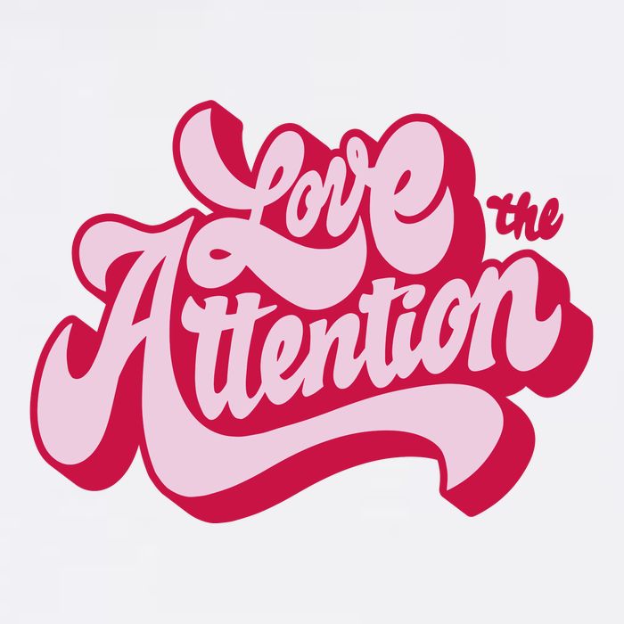 Love The Attention Funny Retro Golf Towel