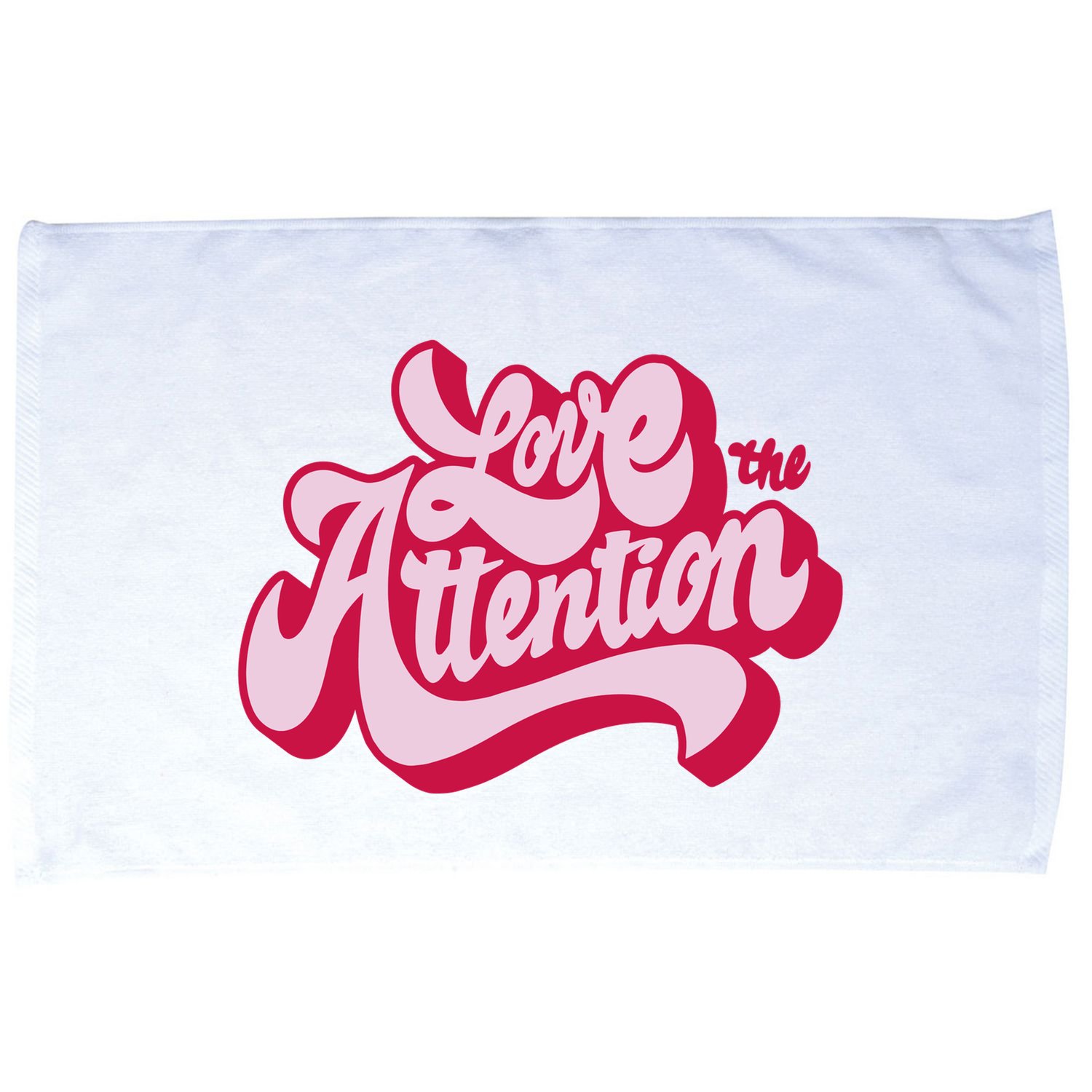 Love The Attention Funny Retro Microfiber Hand Towel