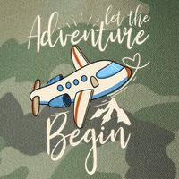 Let The Adventure Begin Airplane Adventure Travel Mode Legacy Tie Dye Trucker Hat