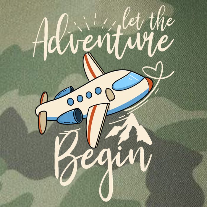 Let The Adventure Begin Airplane Adventure Travel Mode Legacy Tie Dye Trucker Hat