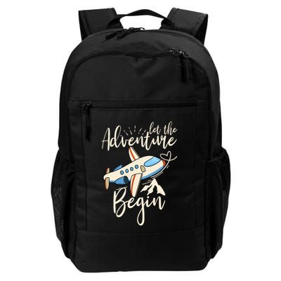 Let The Adventure Begin Airplane Adventure Travel Mode Backpack