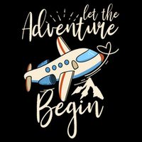 Let The Adventure Begin Airplane Adventure Travel Mode Wool Snapback Cap